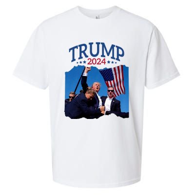 Trump Short Fist Pumped 2024 Pray For Trump NeverS Give Up Sueded Cloud Jersey T-Shirt