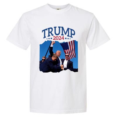 Trump Short Fist Pumped 2024 Pray For Trump NeverS Give Up Garment-Dyed Heavyweight T-Shirt