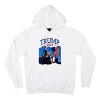 Trump Short Fist Pumped 2024 Pray For Trump NeverS Give Up Hoodie