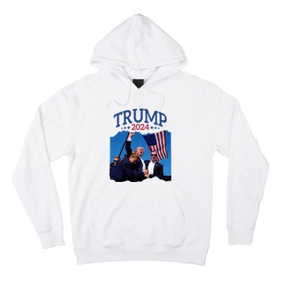 Trump Short Fist Pumped 2024 Pray For Trump NeverS Give Up Hoodie