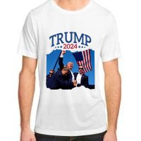 Trump Short Fist Pumped 2024 Pray For Trump NeverS Give Up Adult ChromaSoft Performance T-Shirt