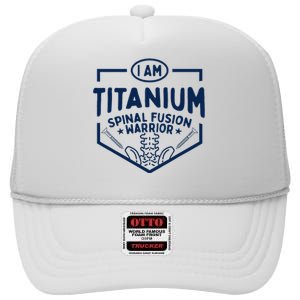 Titanium Spinal Fusion Warrior Spine Surgery High Crown Mesh Back Trucker Hat