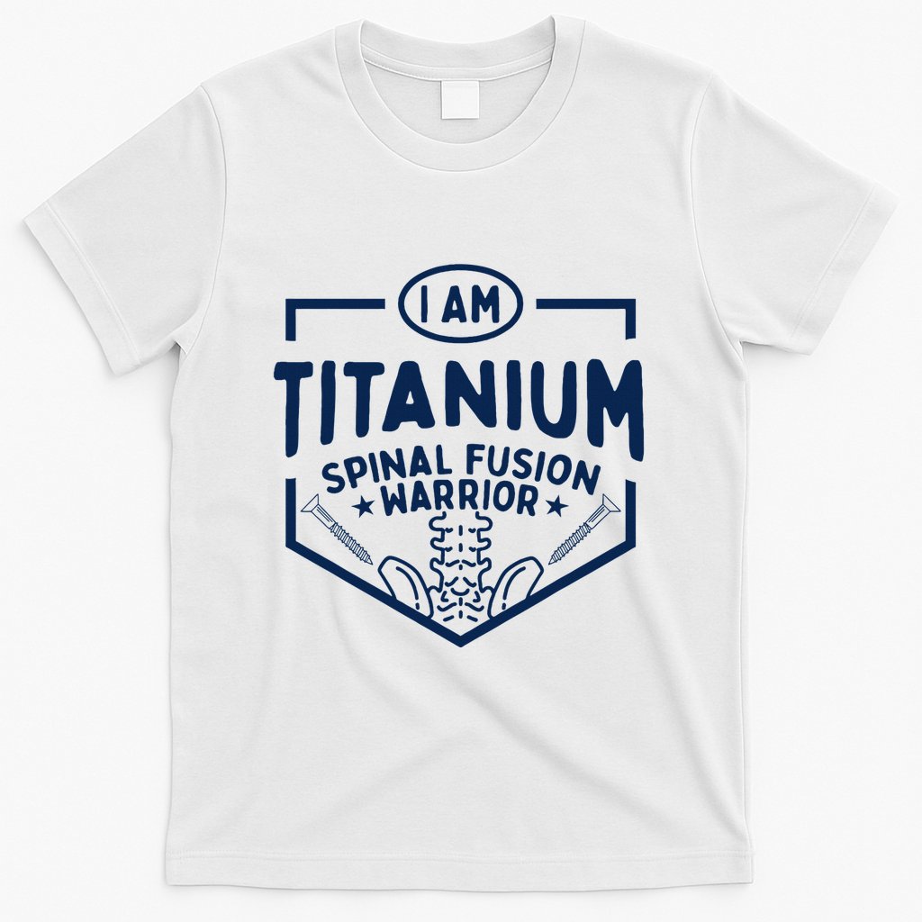 Titanium Spinal Fusion Warrior Spine Surgery T-Shirt