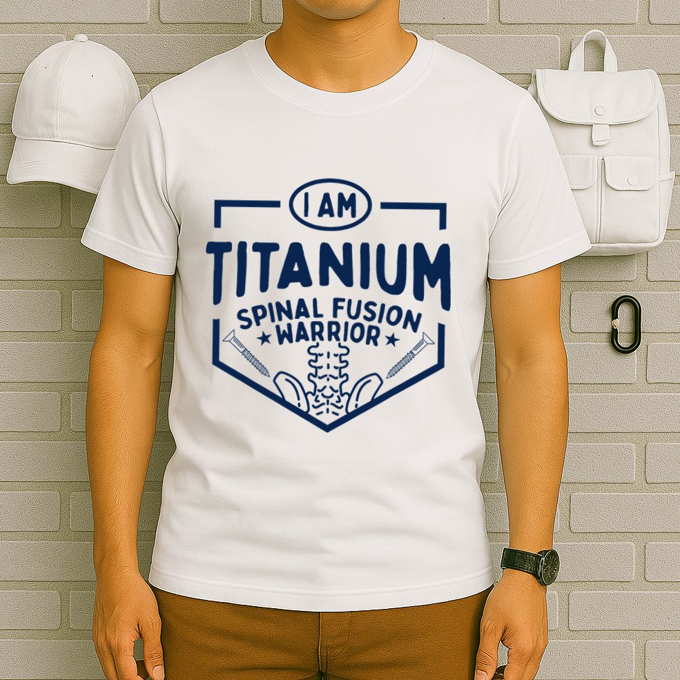 Titanium Spinal Fusion Warrior Spine Surgery T-Shirt