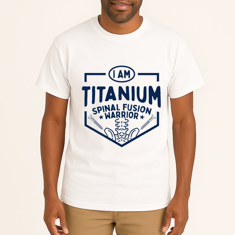 Titanium Spinal Fusion Warrior Spine Surgery Tall T-Shirt