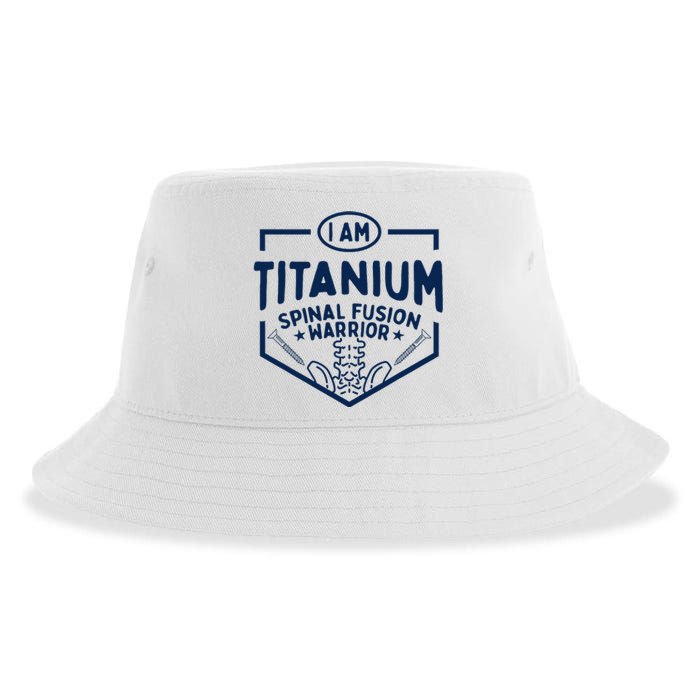 Titanium Spinal Fusion Warrior Spine Surgery Sustainable Bucket Hat