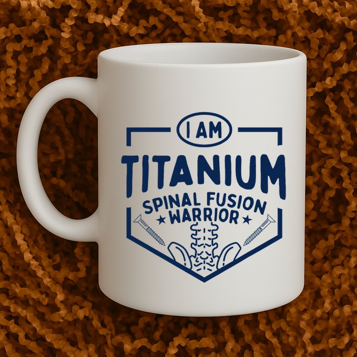 Titanium Spinal Fusion Warrior Spine Surgery Mug