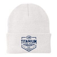 Titanium Spinal Fusion Warrior Spine Surgery Knit Cap Winter Beanie