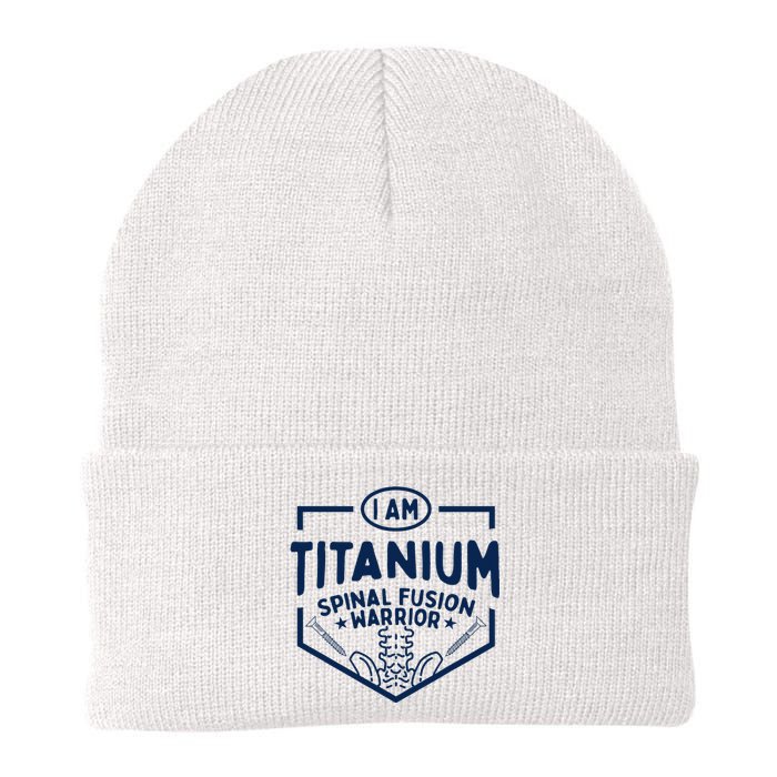 Titanium Spinal Fusion Warrior Spine Surgery Knit Cap Winter Beanie