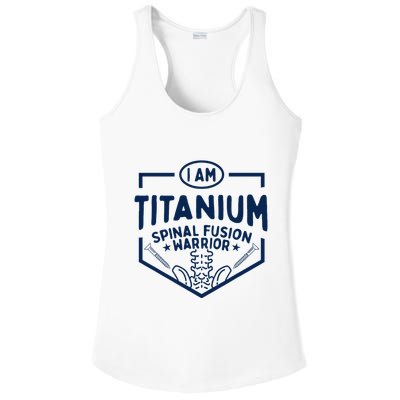 Titanium Spinal Fusion Warrior Spine Surgery Ladies PosiCharge Competitor Racerback Tank