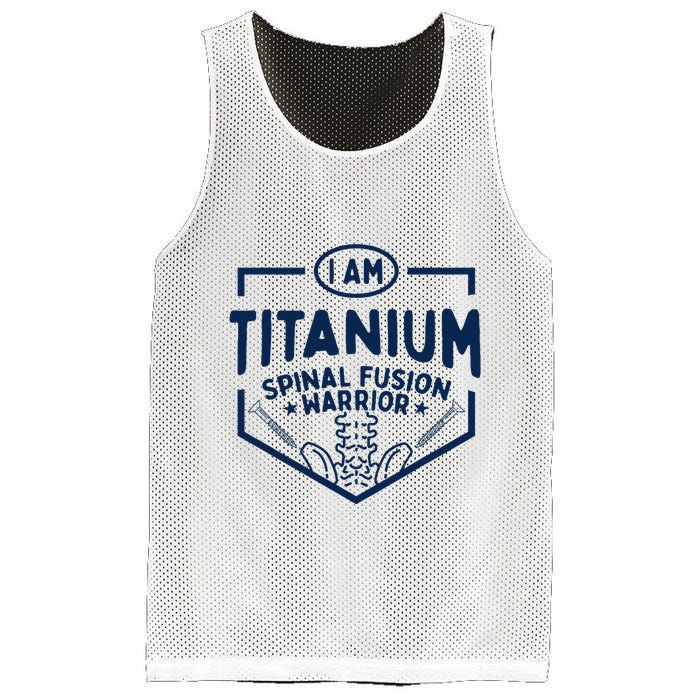 Titanium Spinal Fusion Warrior Spine Surgery Mesh Reversible Basketball Jersey Tank
