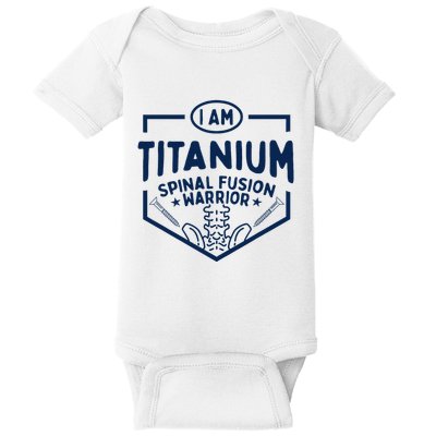 Titanium Spinal Fusion Warrior Spine Surgery Baby Bodysuit
