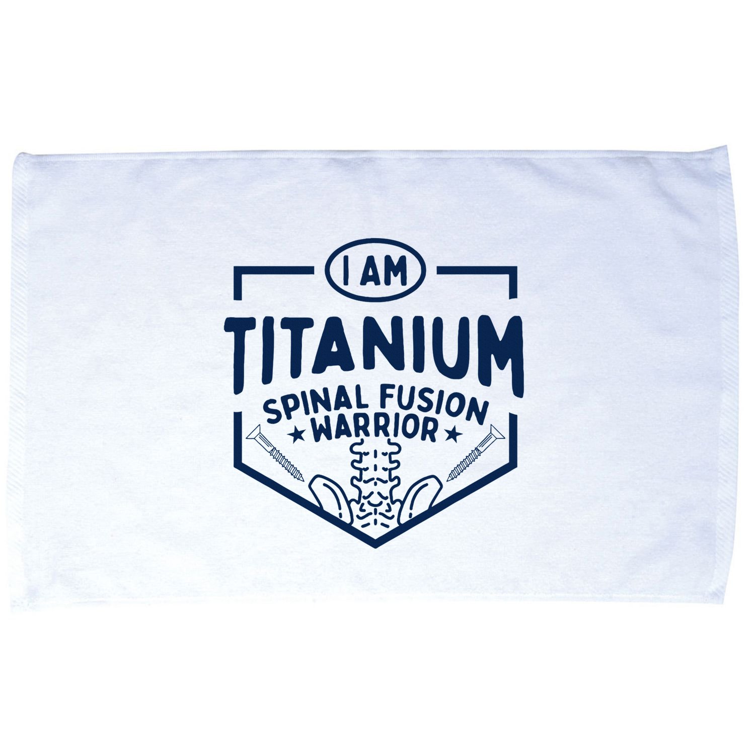 Titanium Spinal Fusion Warrior Spine Surgery Microfiber Hand Towel