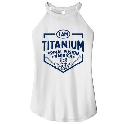 Titanium Spinal Fusion Warrior Spine Surgery Women's Perfect Tri Rocker Tank