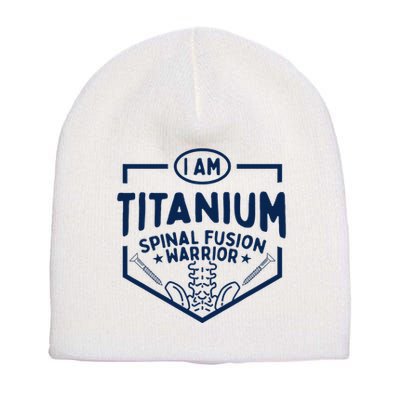 Titanium Spinal Fusion Warrior Spine Surgery Short Acrylic Beanie
