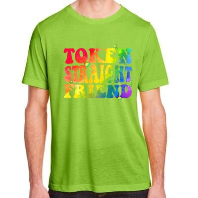 Token Straight Friend Rainbow Colors Adult ChromaSoft Performance T-Shirt