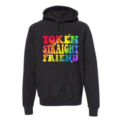 Token Straight Friend Rainbow Colors Premium Hoodie