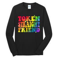 Token Straight Friend Rainbow Colors Tall Long Sleeve T-Shirt