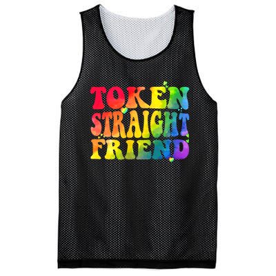 Token Straight Friend Rainbow Colors Mesh Reversible Basketball Jersey Tank