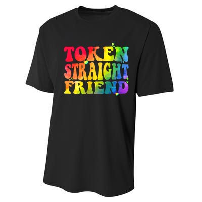 Token Straight Friend Rainbow Colors Performance Sprint T-Shirt