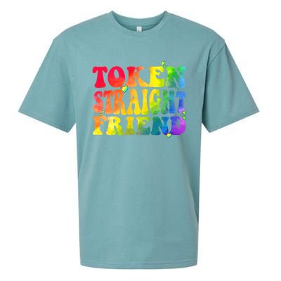 Token Straight Friend Rainbow Colors Sueded Cloud Jersey T-Shirt