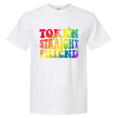 Token Straight Friend Rainbow Colors Garment-Dyed Heavyweight T-Shirt