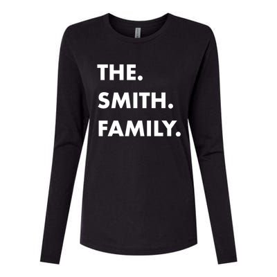 The Smith Family Last Name Family Reunion Vacation Trip Cute Gift Womens Cotton Relaxed Long Sleeve T-Shirt