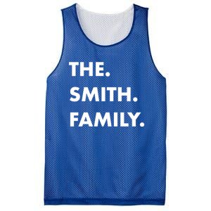 The Smith Family Last Name Family Reunion Vacation Trip Cute Gift Mesh Reversible Basketball Jersey Tank