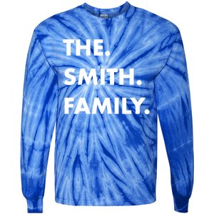 The Smith Family Last Name Family Reunion Vacation Trip Cute Gift Tie-Dye Long Sleeve Shirt