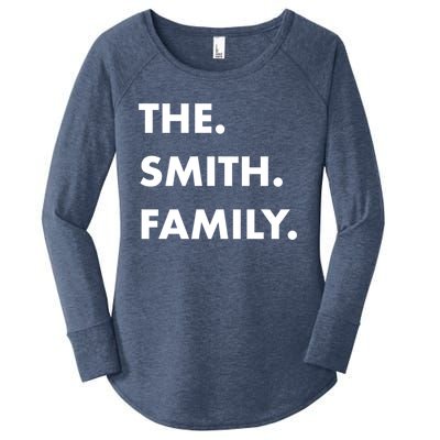 The Smith Family Last Name Family Reunion Vacation Trip Cute Gift Women's Perfect Tri Tunic Long Sleeve Shirt