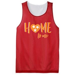 Tennessee State Flag Heart Love My State Football Home Fan Mesh Reversible Basketball Jersey Tank