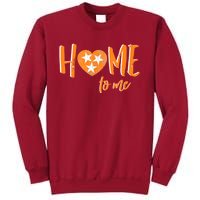 Tennessee State Flag Heart Love My State Football Home Fan Tall Sweatshirt