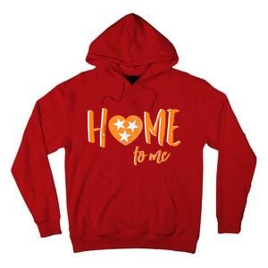 Tennessee State Flag Heart Love My State Football Home Fan Tall Hoodie