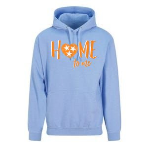 Tennessee State Flag Heart Love My State Football Home Fan Unisex Surf Hoodie