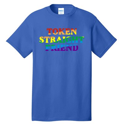 Token Straight Friend Rainbow Colors Tall T-Shirt