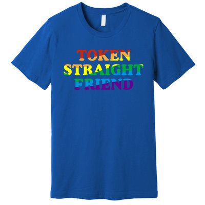 Token Straight Friend Rainbow Colors Premium T-Shirt