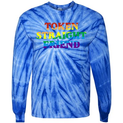 Token Straight Friend Rainbow Colors Tie-Dye Long Sleeve Shirt