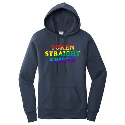 Token Straight Friend Rainbow Colors Women's Pullover Hoodie