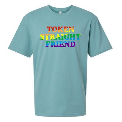 Token Straight Friend Rainbow Colors Sueded Cloud Jersey T-Shirt