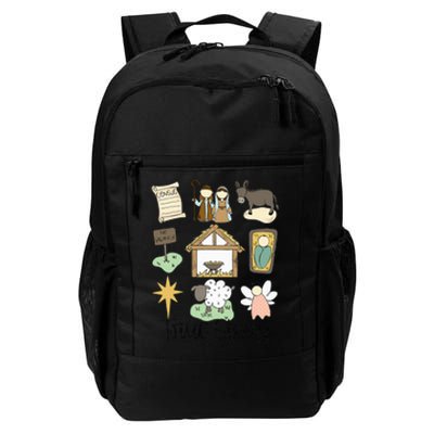 True Story Faith Christmas Jesus Nativity Story Holly Night Daily Commute Backpack