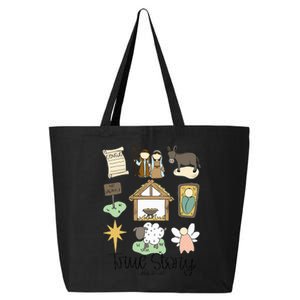 True Story Faith Christmas Jesus Nativity Story Holly Night 25L Jumbo Tote