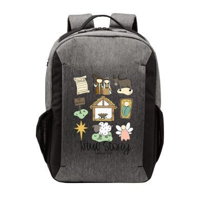 True Story Faith Christmas Jesus Nativity Story Holly Night Vector Backpack