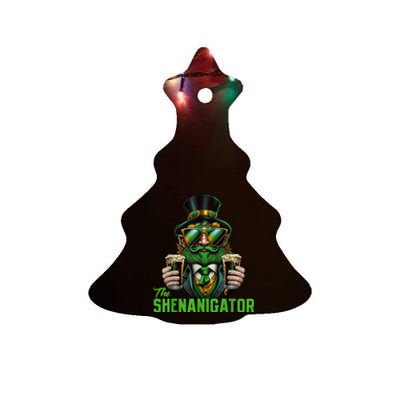 The Shenanigator, Funny Shenanigans Design For St Paddys Day Ceramic Tree Ornament