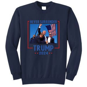 Trump Speech Fist In The Air Pennsylvania Trump 2024 Gift Tall Sweatshirt