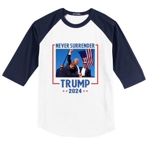 Trump Speech Fist In The Air Pennsylvania Trump 2024 Gift Baseball Sleeve Shirt