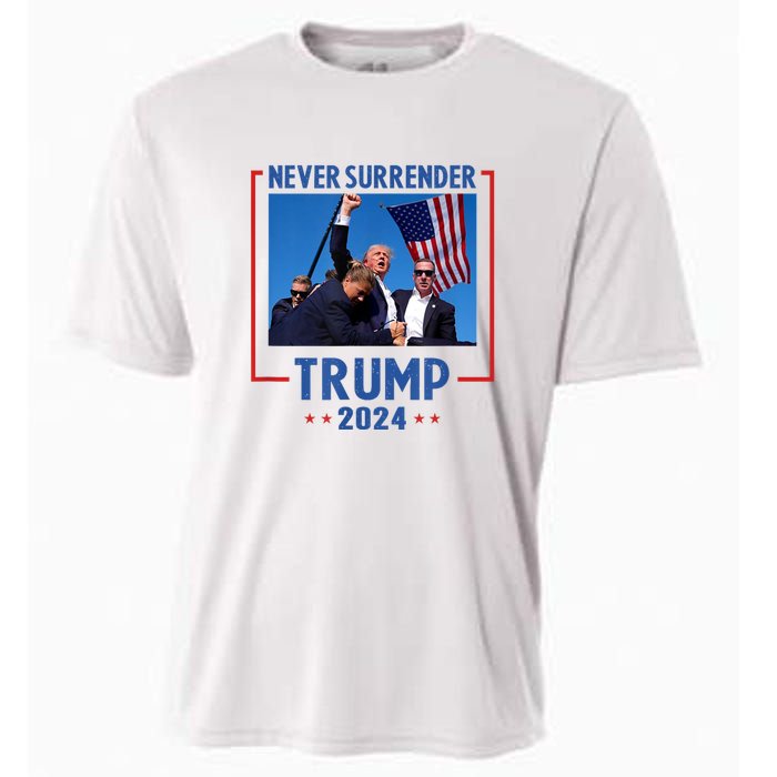 Trump Speech Fist In The Air Pennsylvania Trump 2024 Gift Cooling Performance Crew T-Shirt