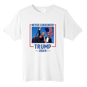 Trump Speech Fist In The Air Pennsylvania Trump 2024 Gift Tall Fusion ChromaSoft Performance T-Shirt