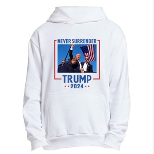 Trump Speech Fist In The Air Pennsylvania Trump 2024 Gift Urban Pullover Hoodie