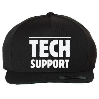 Tech Support – Funny It Helpdesk Geek Gift Wool Snapback Cap