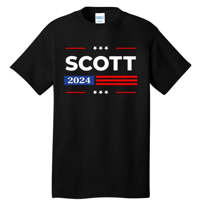 Tim Scott 2024 For President Tall T-Shirt